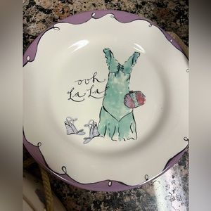 Vintage Plate set w/case